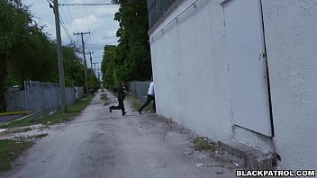Female Cops Pull Over Black Suspect And Suck His Cock